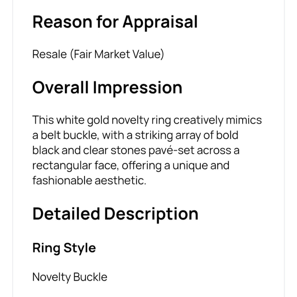 Buckle Ring With Diamonds - Picture 10 of 12